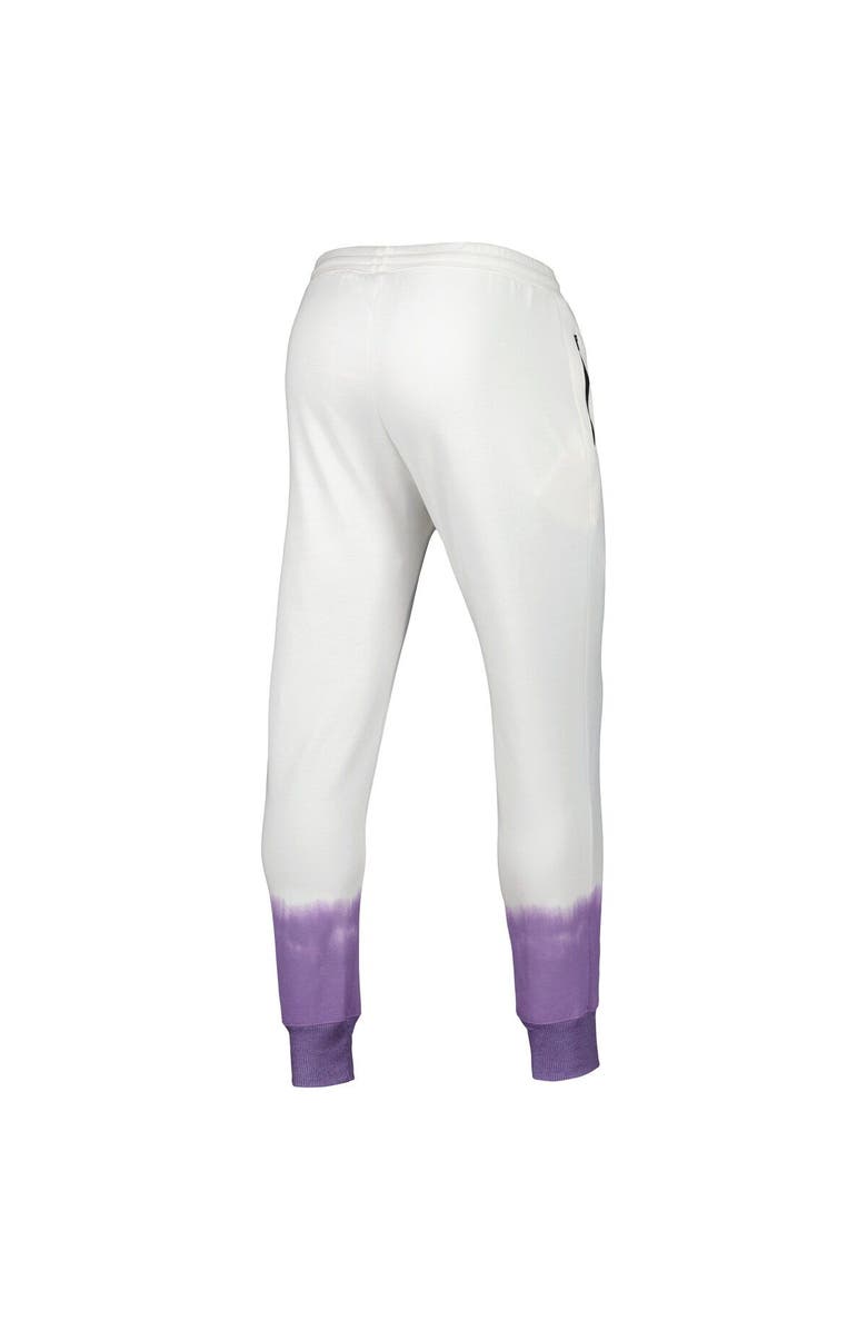 FISLL Men's FISLL Oatmeal Los Angeles Lakers Double Dribble Tie-Dye Fleece Jogger Pants, Alternate, color,