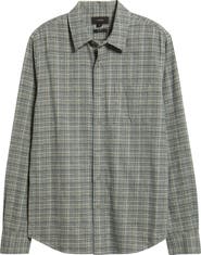 Vince Highclere Plaid Flannel Button-Up Shirt
