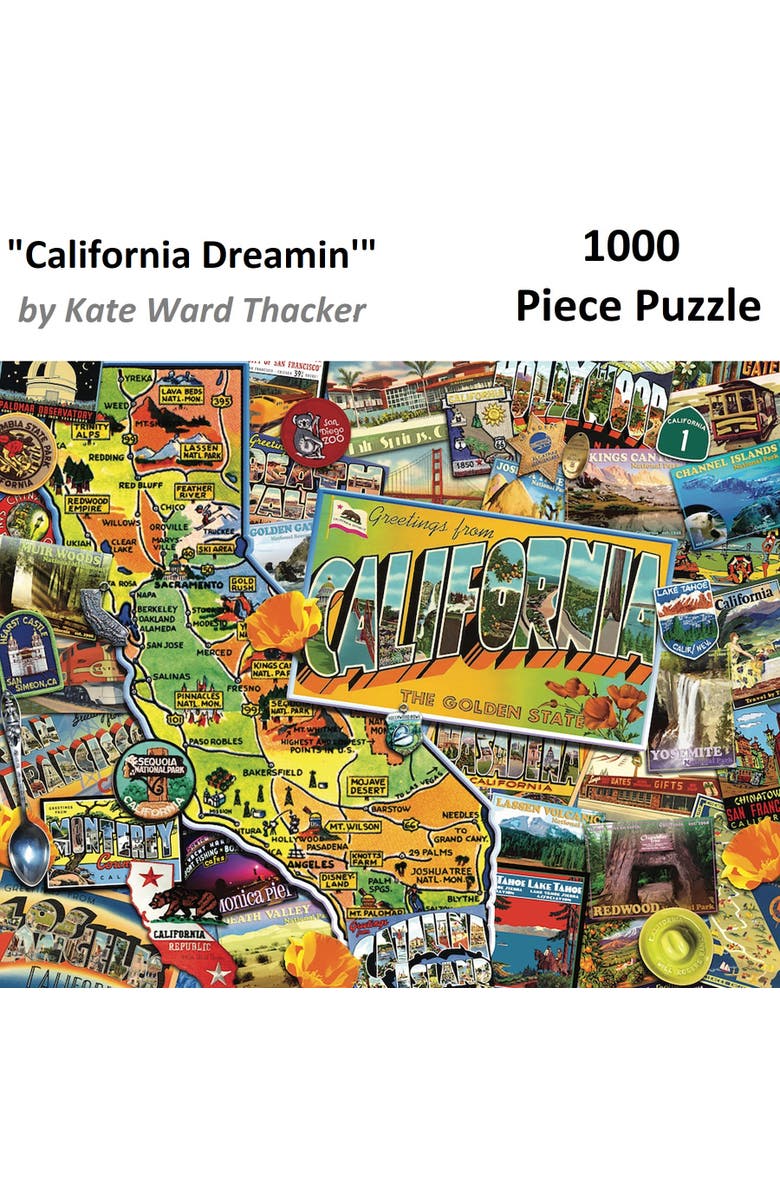 Hart Puzzles California Dreamin, 24 Inch x 30 Inch 1000 Piece Puzzle, Alternate, color, Multicolored
