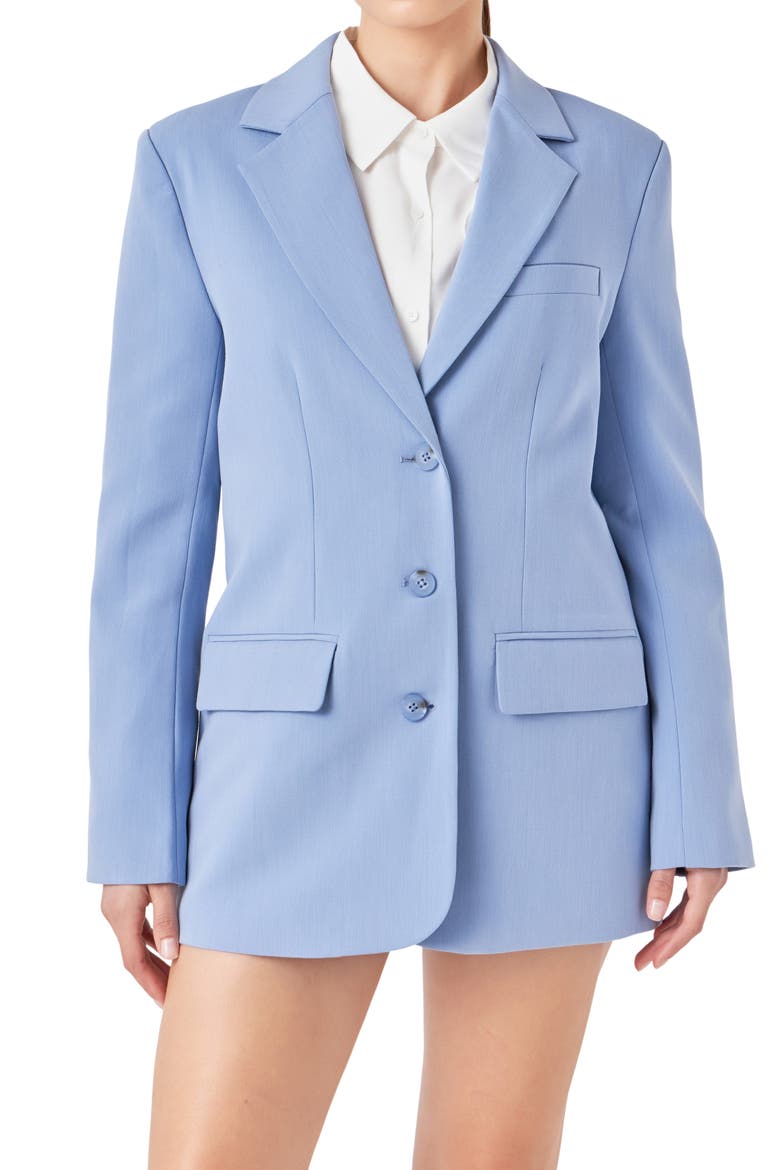 Suit Blazer, Alternate, color, CLEAN BLUE