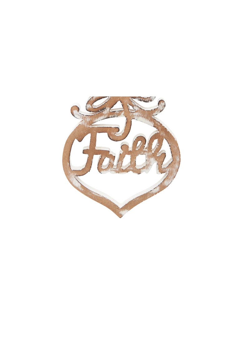 MDF Disc W/Faith Ornament, Alternate, color, Gold