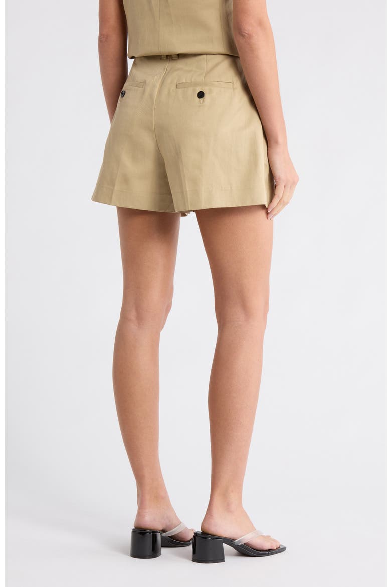The Harlow Shorts in Drapey Twill, Alternate, color, HERITAGE KHAKI