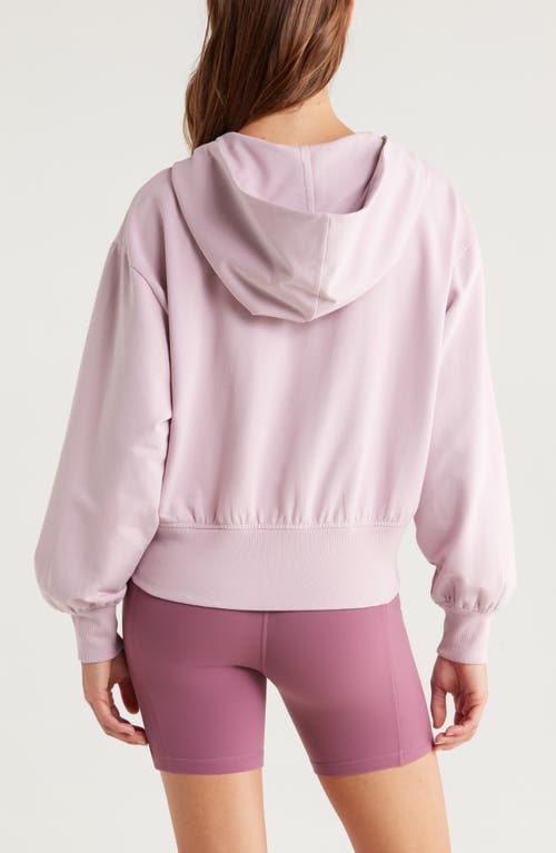 Zella Swoop Full Zip Hoodie In Pink