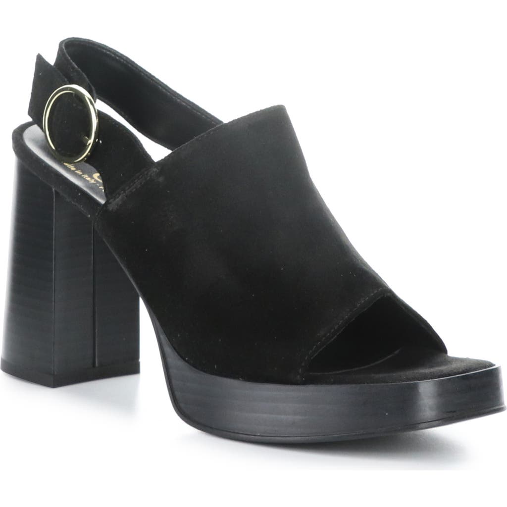 Bos. & Co. Farin Slingback Platform Sandal In Black