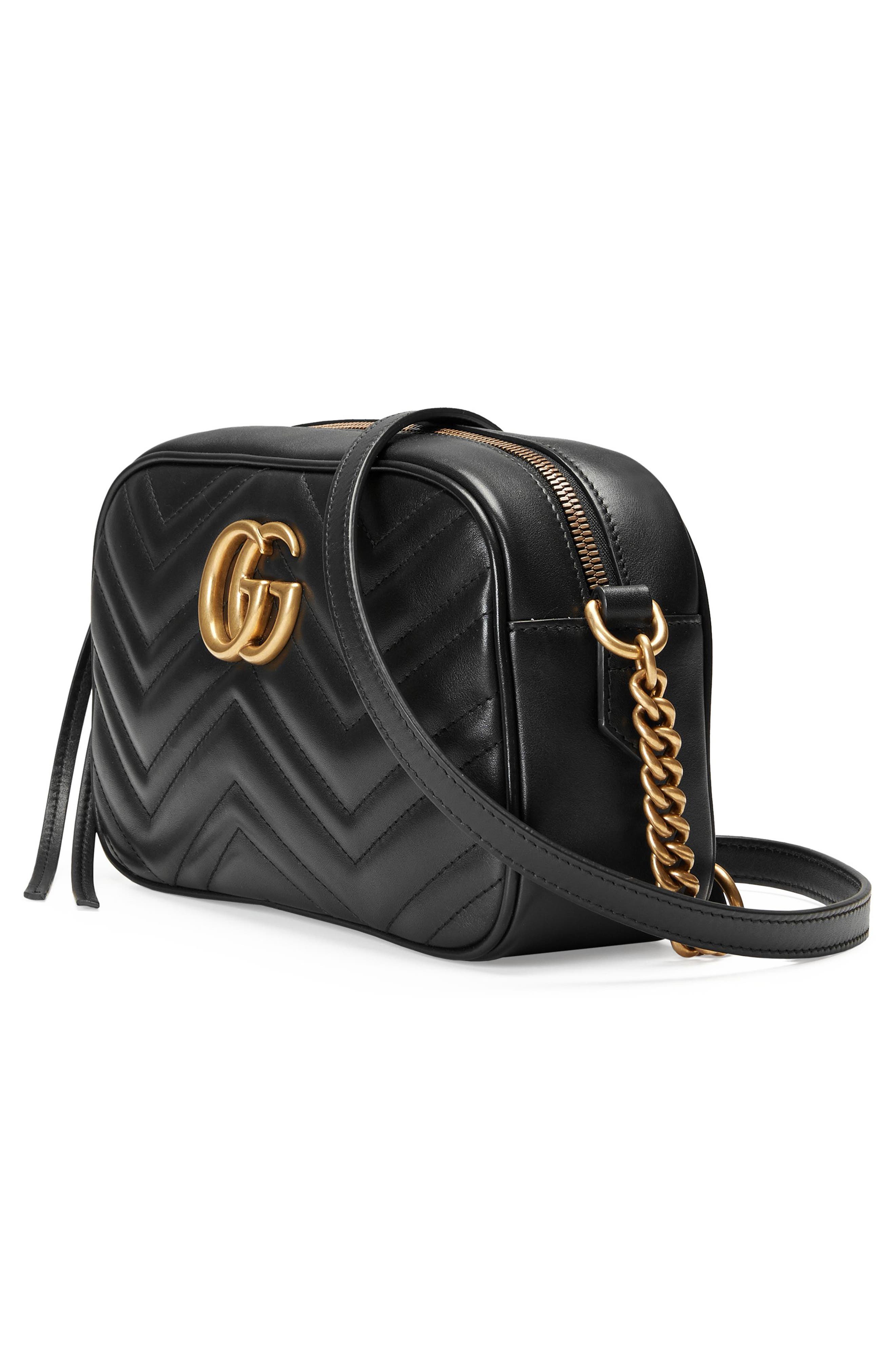 Gucci Small GG 2.0 Matelassé Leather Camera Bag, Alternate, color, 