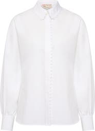 Maison Common Cotton Poplin Blouse With Slits