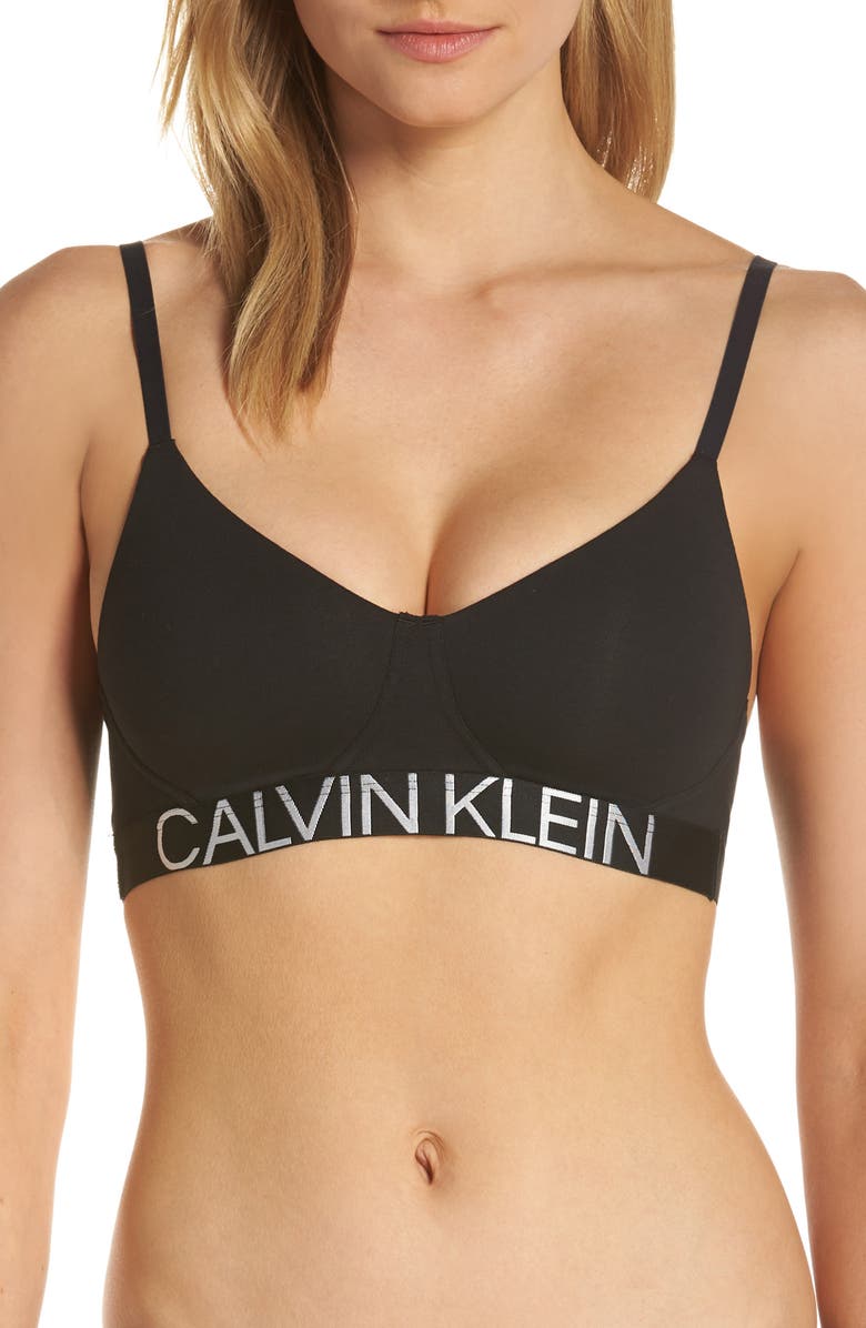 Calvin Klein Statement 1981 Convertible Soft Cup Bralette, Alternate, color, 