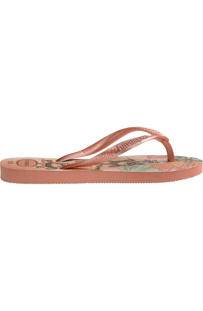 Havaianas Disney Princess Flip Flop, Alternate, color, Pink Clay
