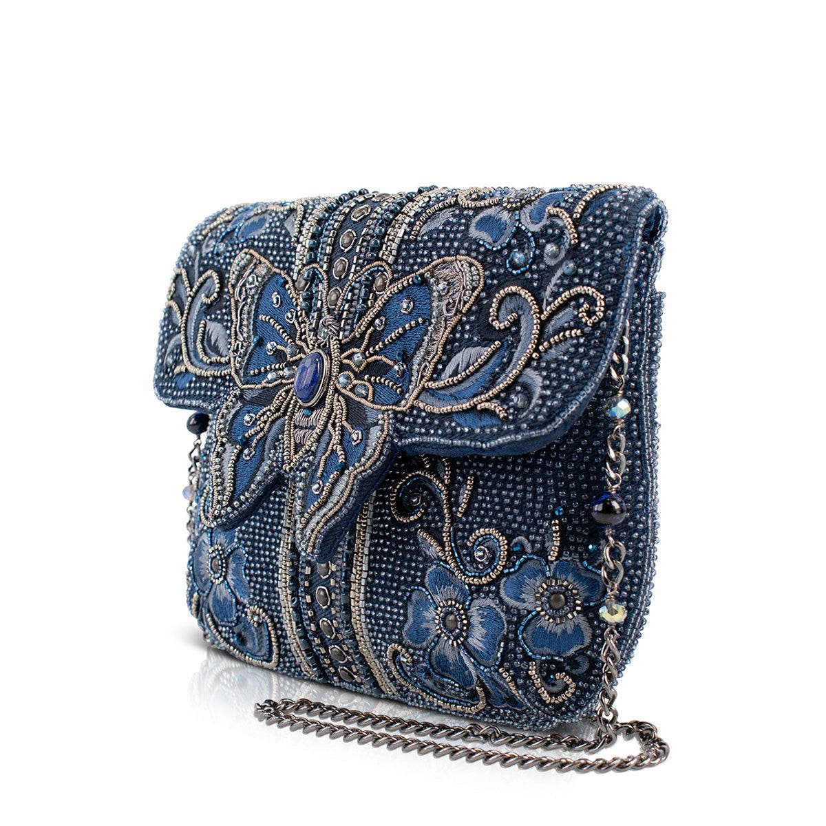 Mary Frances Accessories Blue Alchemy Crossbody Handbag, Alternate, color, Blue