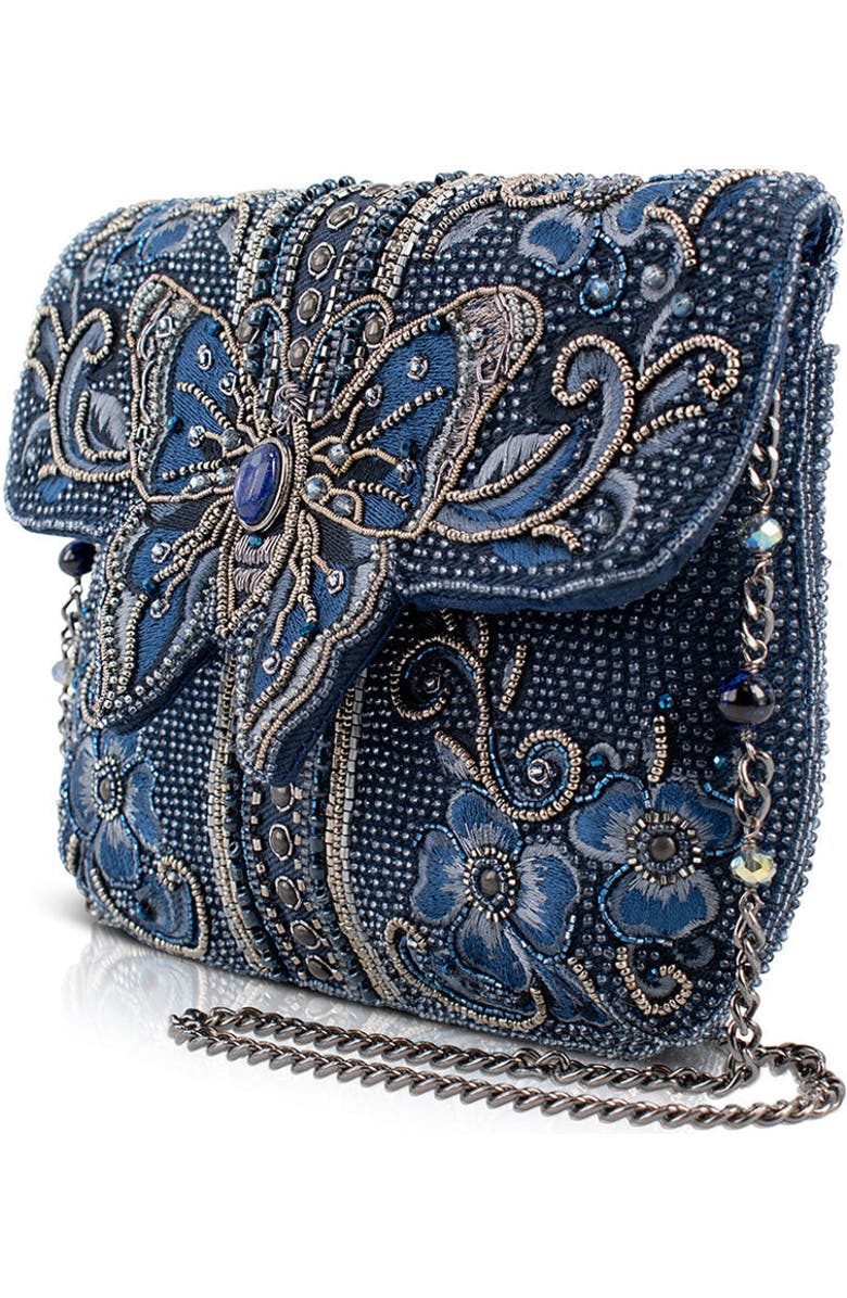 Mary Frances Accessories Blue Alchemy Crossbody Handbag, Alternate, color, Blue