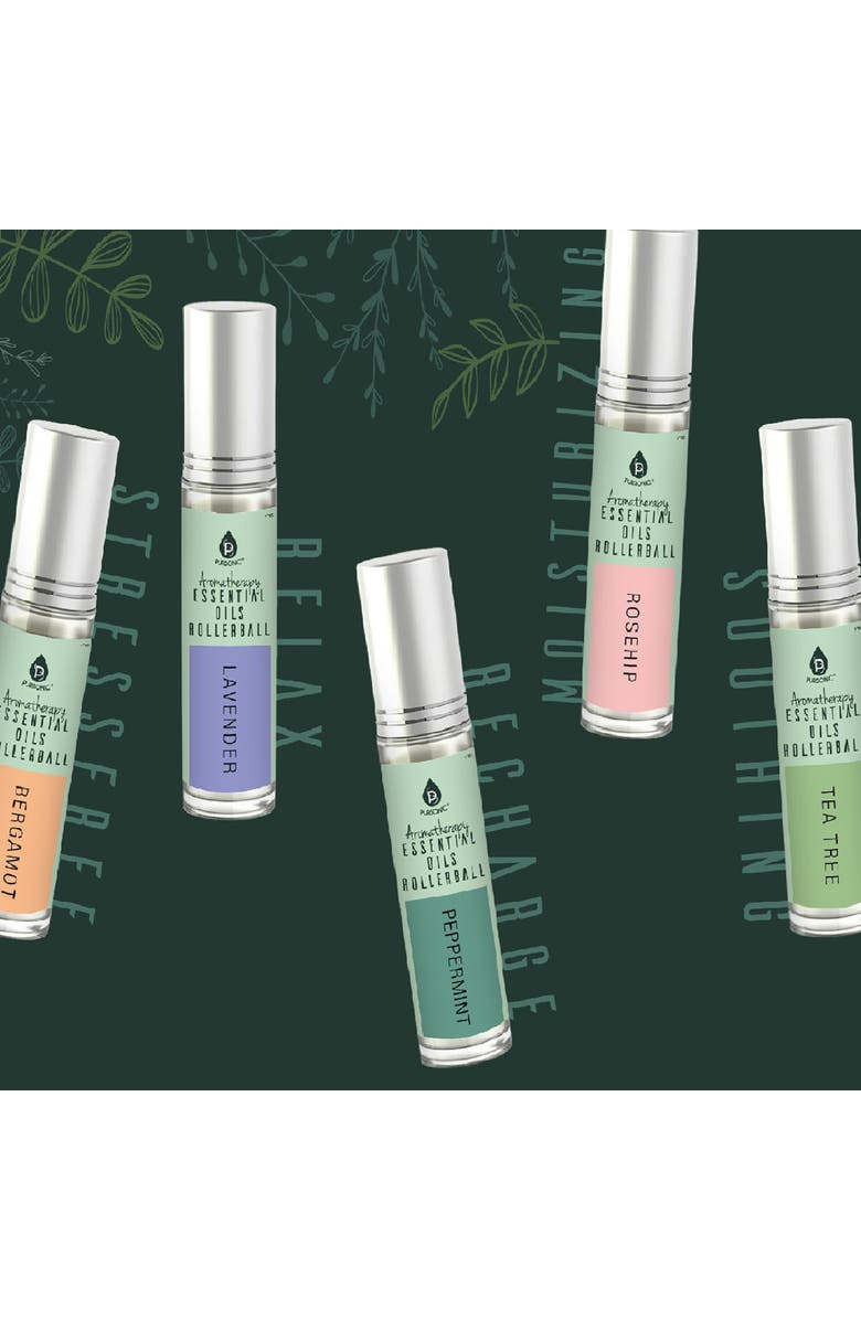 PURSONIC Aromatherapy Essential Oils Rollerballs, Alternate, color, Multicolor