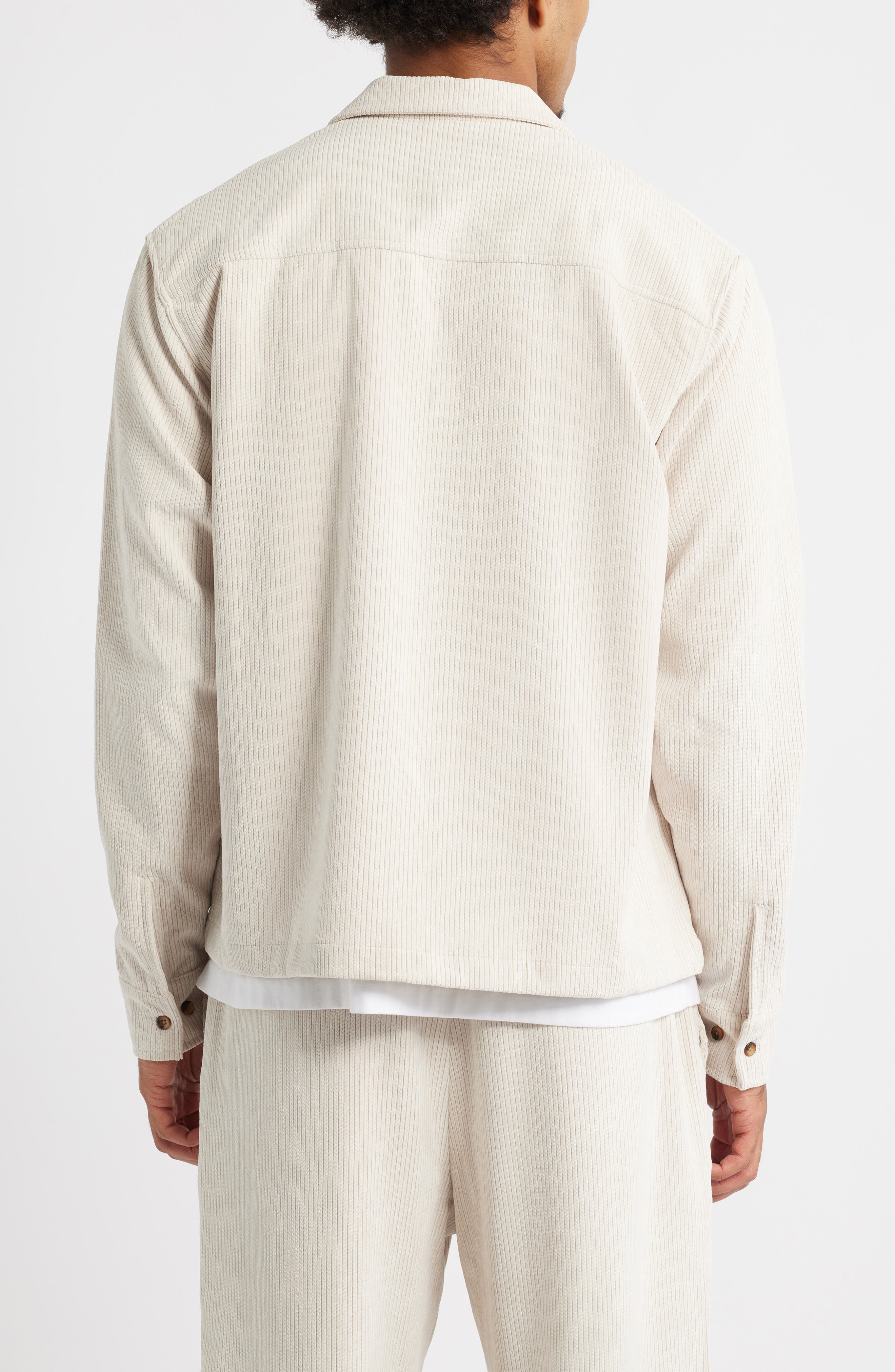 Roger Rib Button-Up Shirt Jacket - image 2