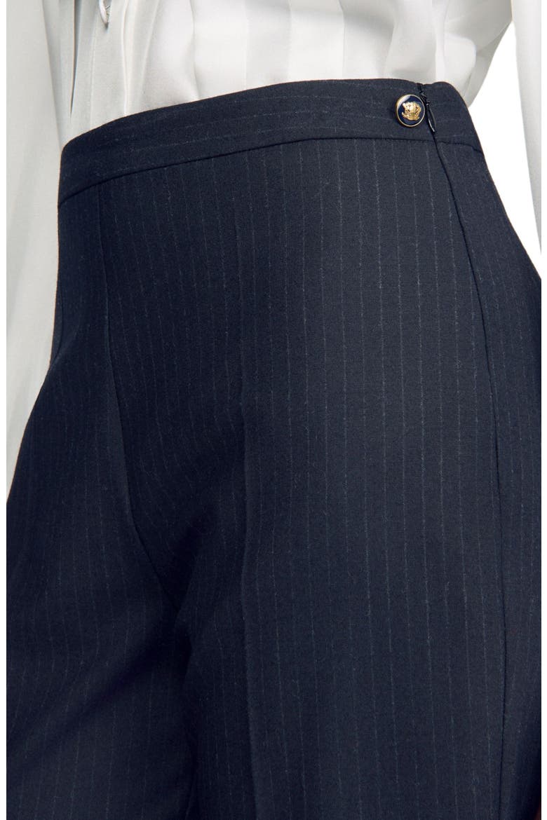 Wool suit trousers, Alternate, color, Navy blue