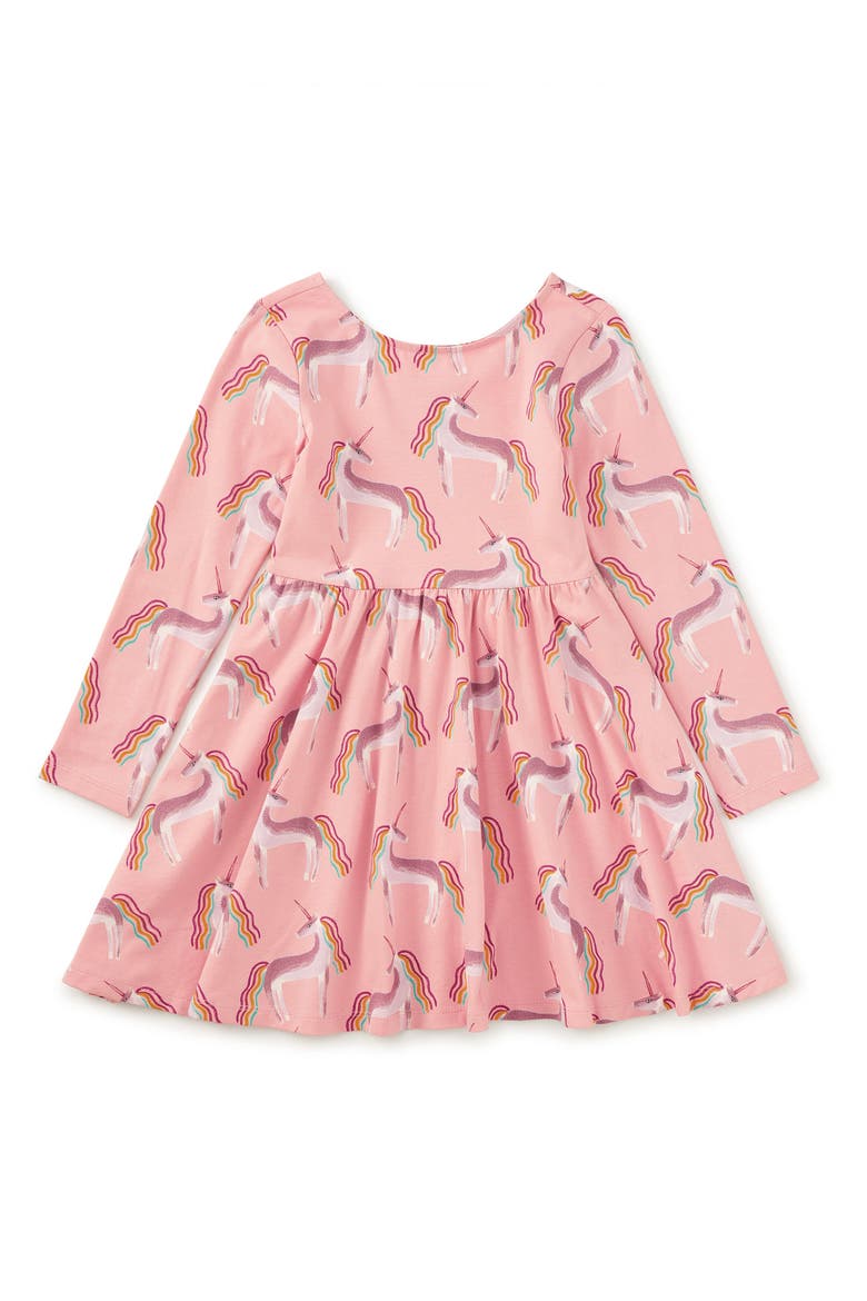 Printed Ballet Dress, Alternate, color, Rainbow Unicorn