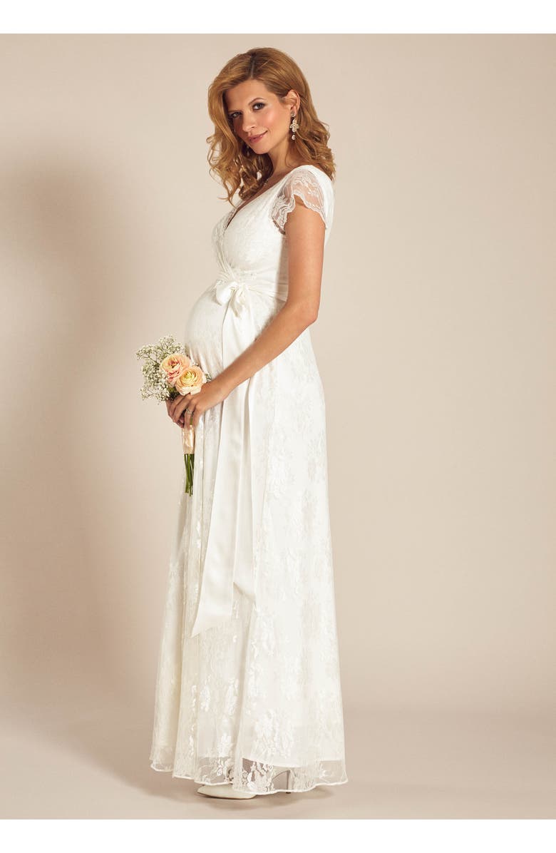 Tiffany Rose Maternity Eden Gown Long, Alternate, color, Ivory Dream