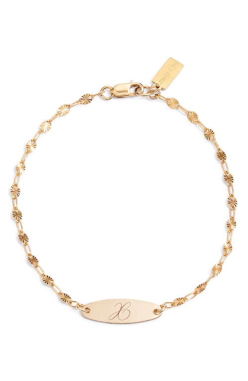 Set & Stones Bank Initial Bracelet