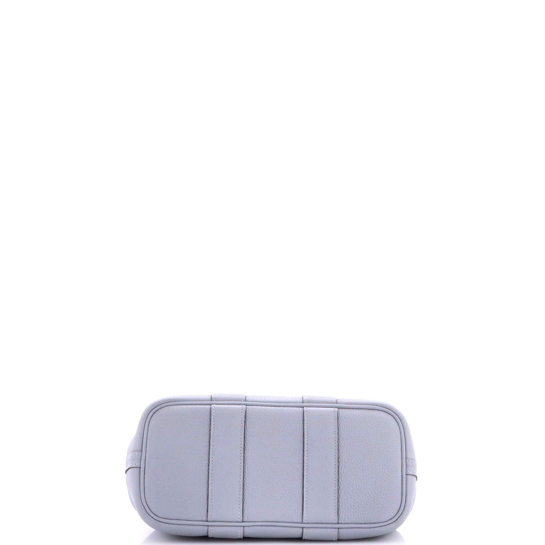 Pre-Owned Hermes Neo Garden Party Tote Leather 23, Alternate, color, Gris Pantin