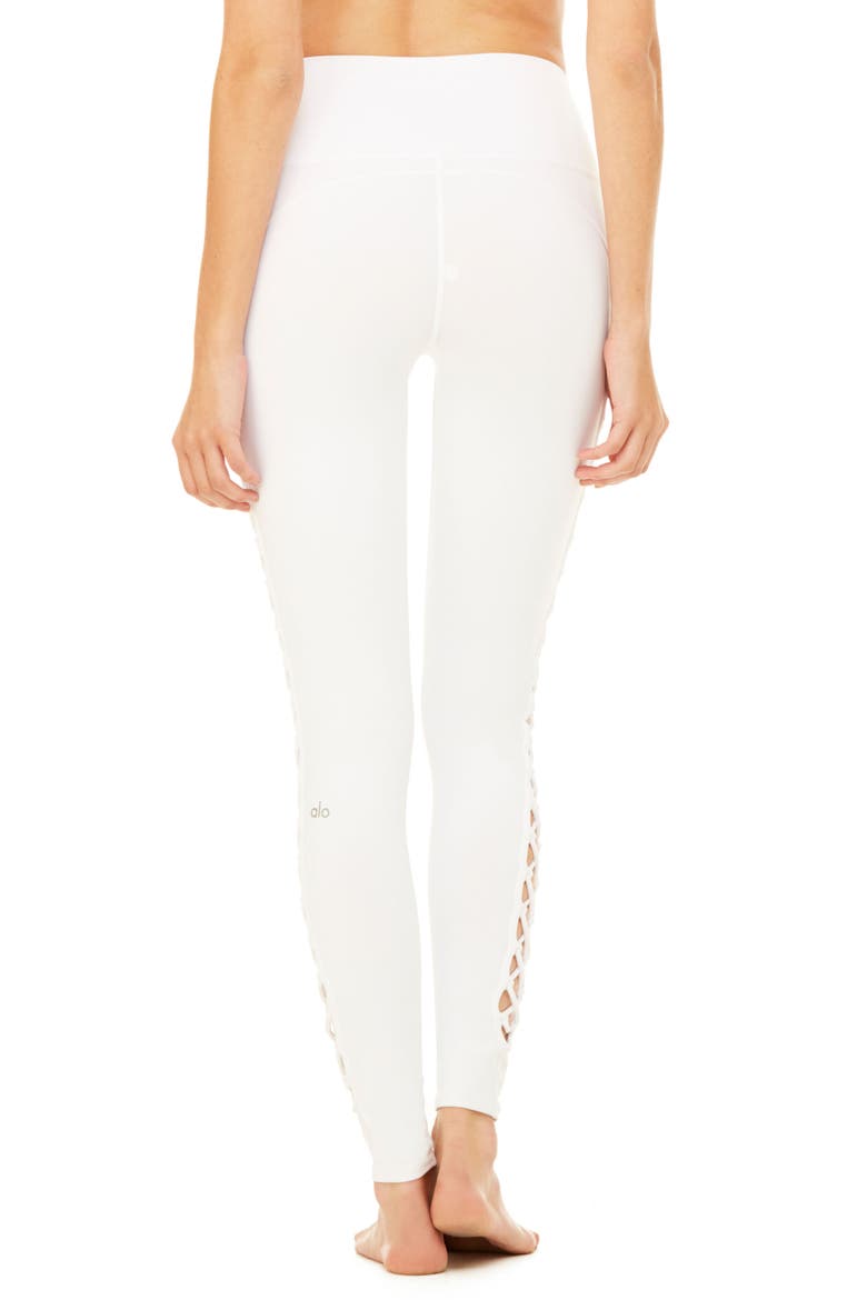 Interlace Leggings, Alternate, color, WHITE