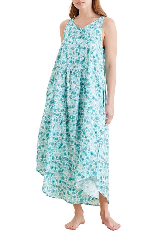PAPINELLE PAPINELLE FLORENCE PANEL FRONT COTTON VOILE NIGHTGOWN