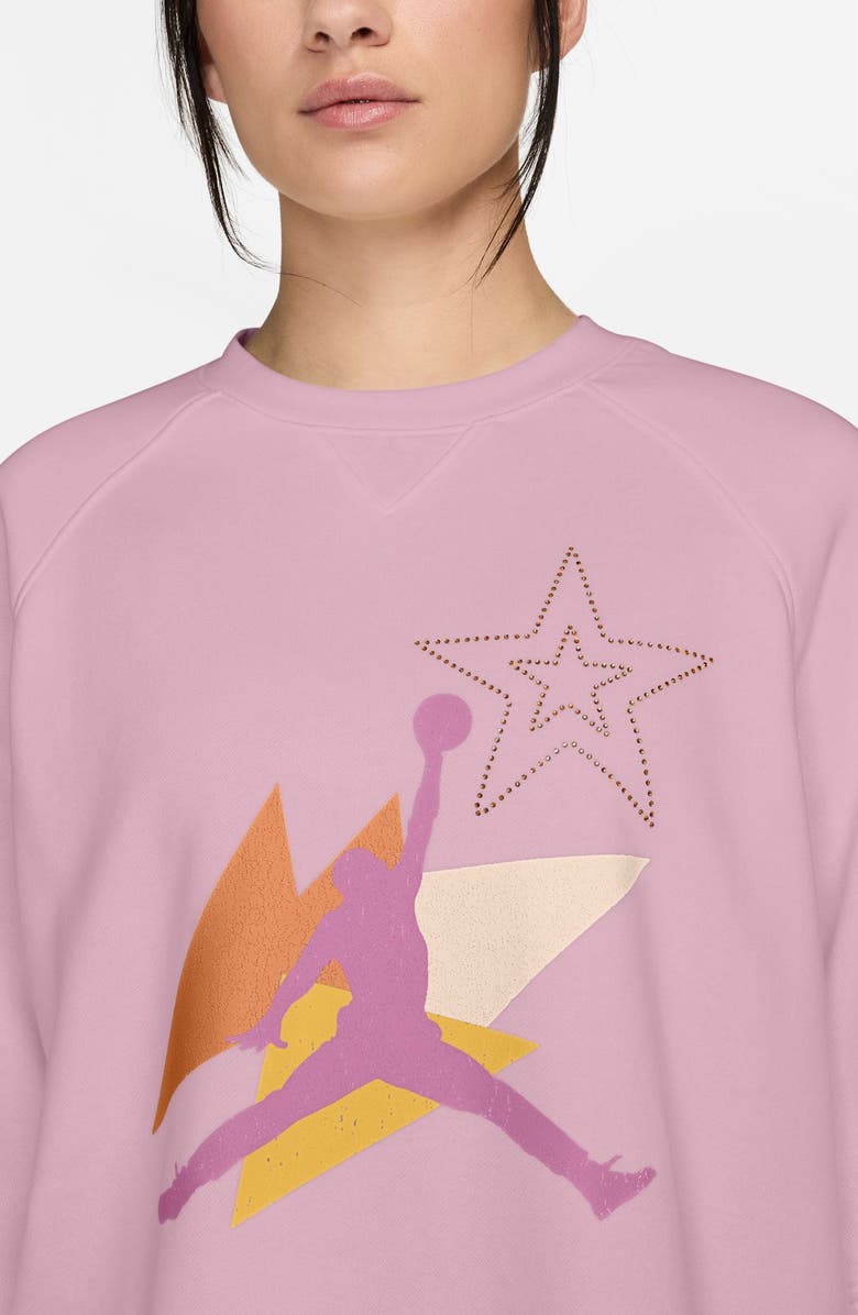 Jordan Brooklyn Fleece French Terry Oversize T-Shirt, Alternate, color, 676 Icdcmn