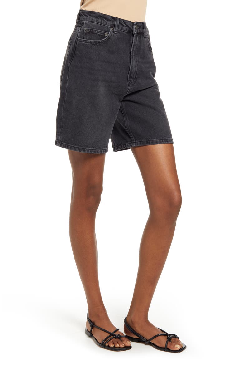 Sammie High Waist Relaxed Denim Shorts, Alternate, color, SIENNE
