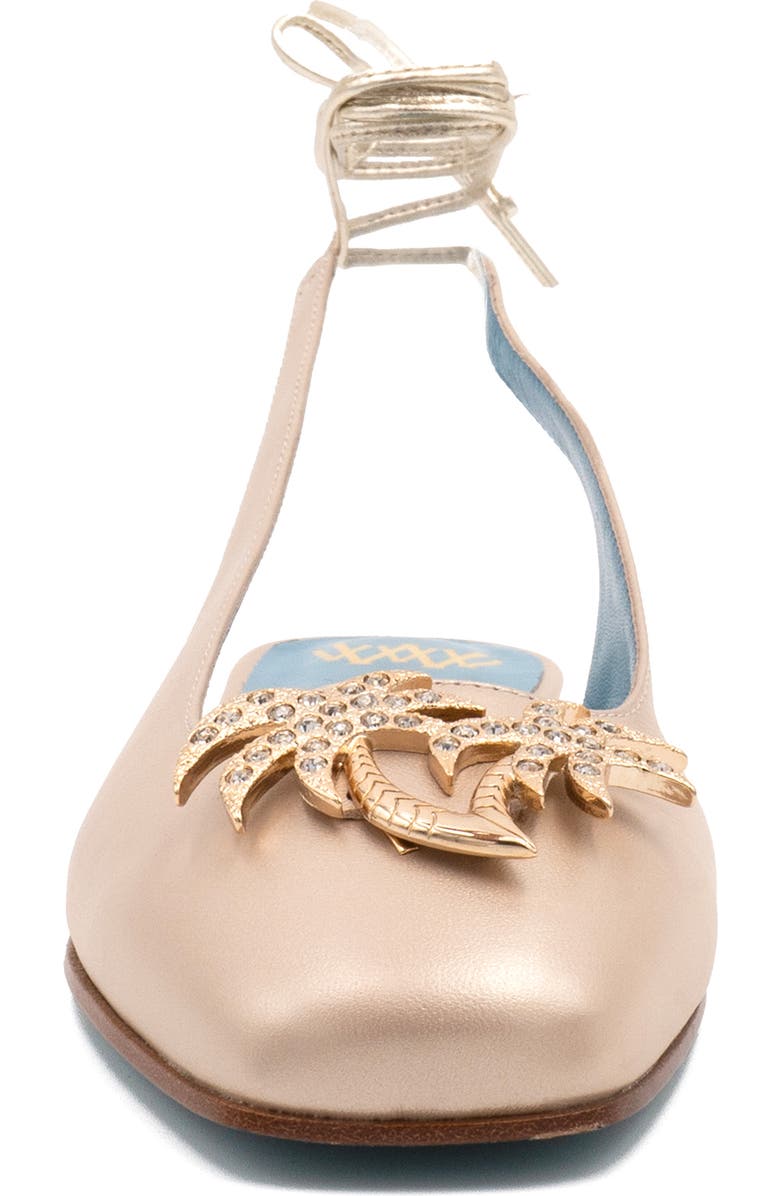 Valentina Rangoni Belinda Palm Tree Appliqué Flat, Alternate, color,