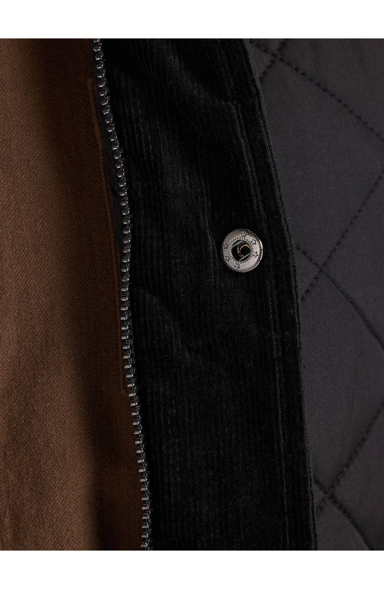 Raging Bull Long Sleeve Quilted Jacket, Alternate, color, Black