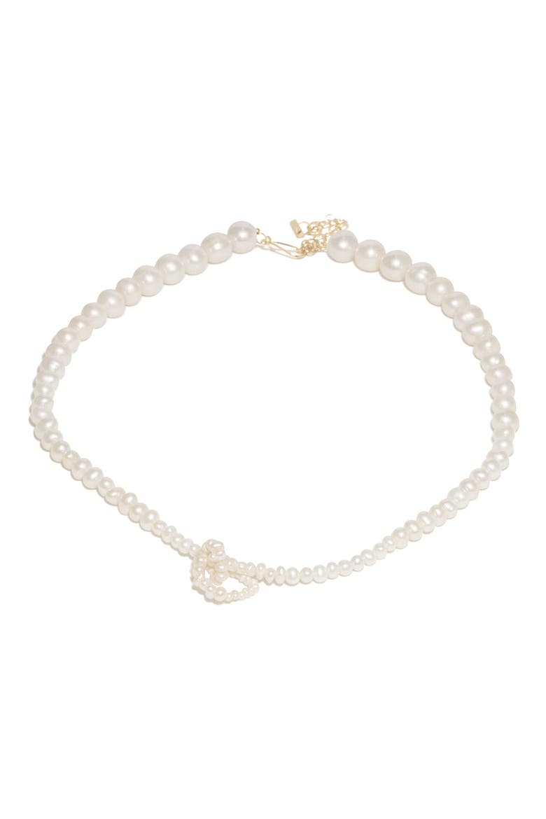 Freshwater Pearl Necklace, Alternate, color, 18CT GOLD PLATED