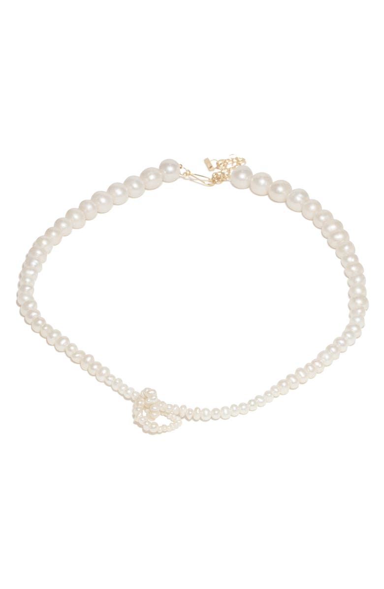 COMPLETEDWORKS Freshwater Pearl Necklace, Alternate, color, 18Ct Gold Plated