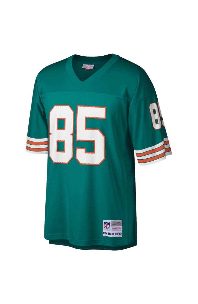 Mitchell & Ness Men's Mitchell & Ness Mark Duper Aqua Miami Dolphins 1984 Legacy Replica Jersey, Alternate, color, 