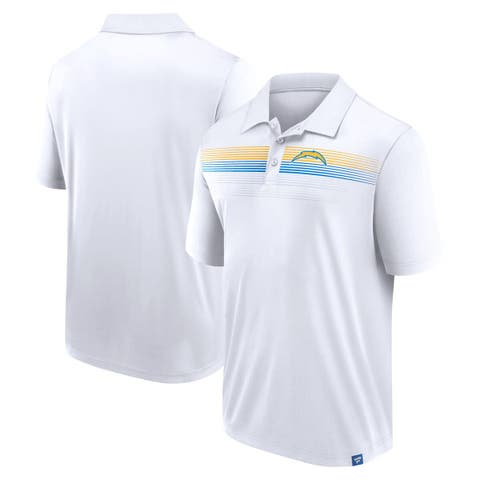 Men's Fanatics Branded White Los Angeles Chargers Victory For Us Interlock Polo