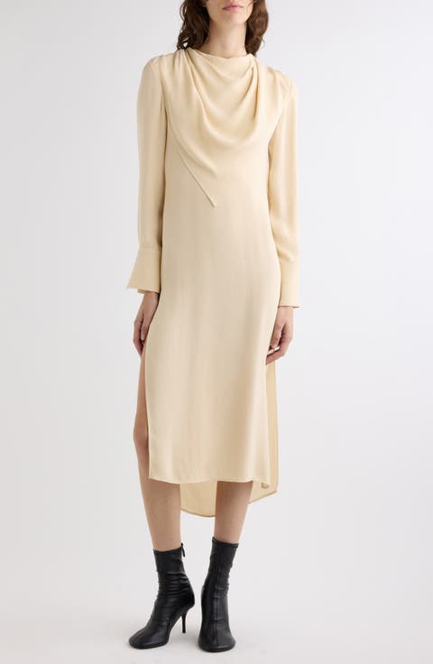 Dunica Washed Viscose Georgette Midi Dress