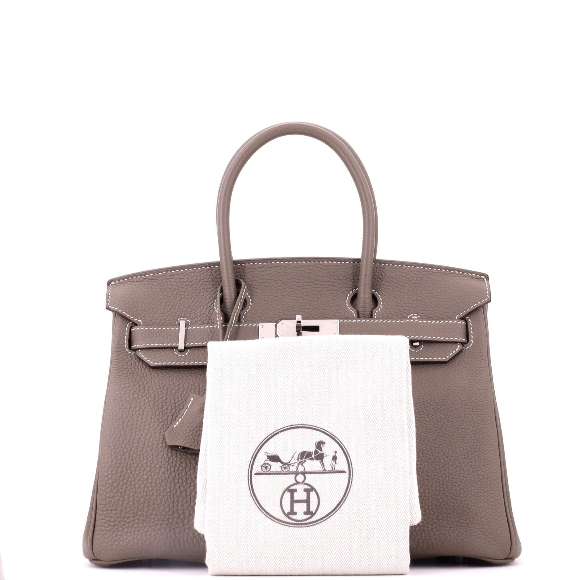 Birkin Handbag Grey Togo with Palladium Hardware 30, Alternate, color, Grey