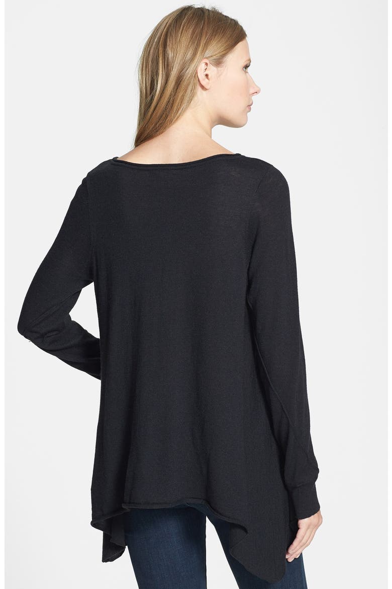 'Leticia B.' Shark Bite Top, Alternate, color, CAVIAR
