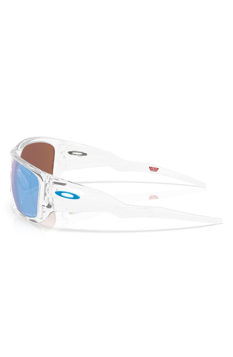 Oakley 60mm Prizm<sup>™</sup> Polarized Rectangular Sunglasses, Alternate, color, Blue