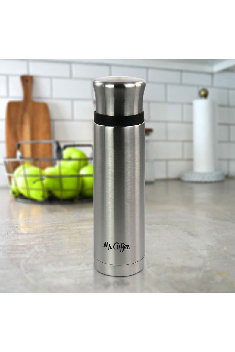 23oz Stainless Steel Thermal Travel Bottle, Alternate, color, Metallic Silver
