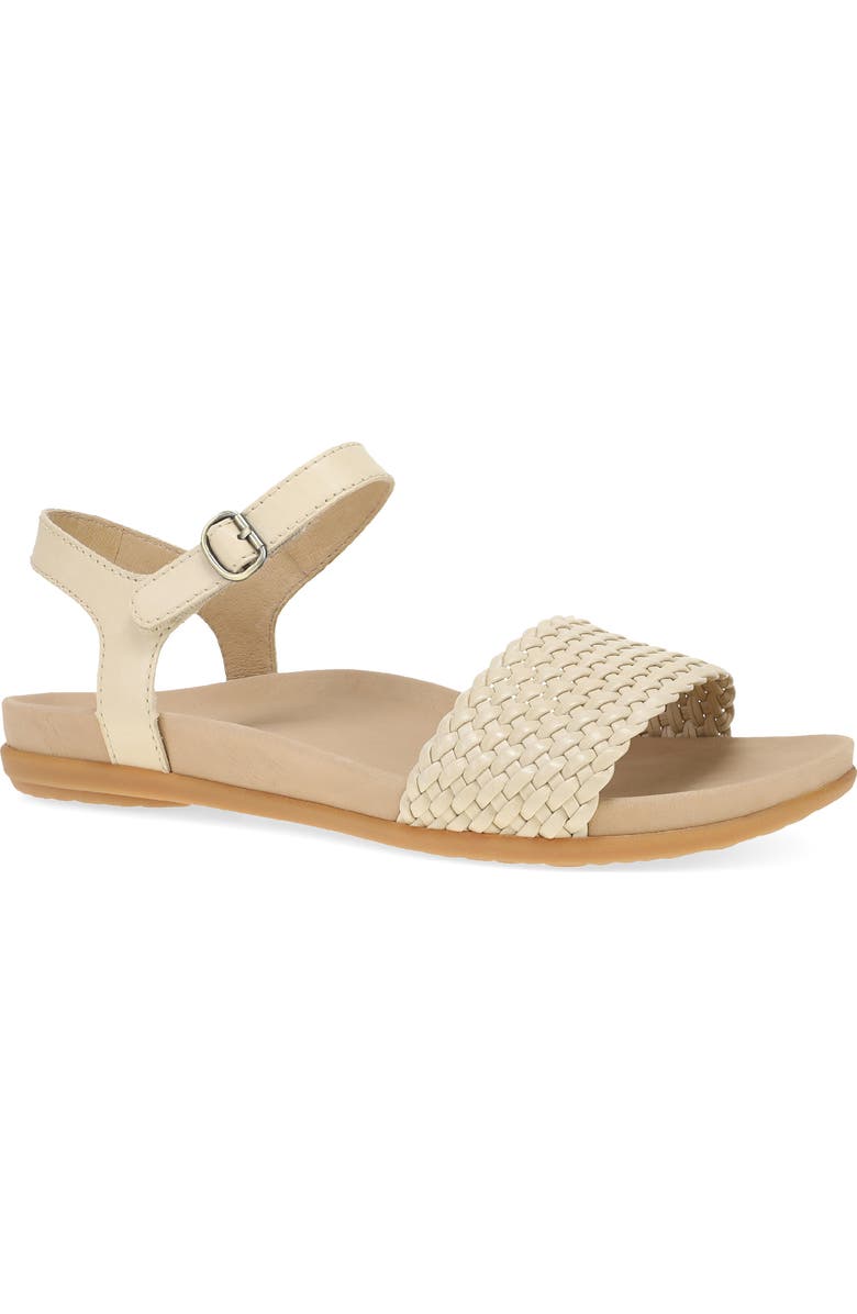 Dansko Jodie Ankle Strap Sandal, Main, color, Vanilla