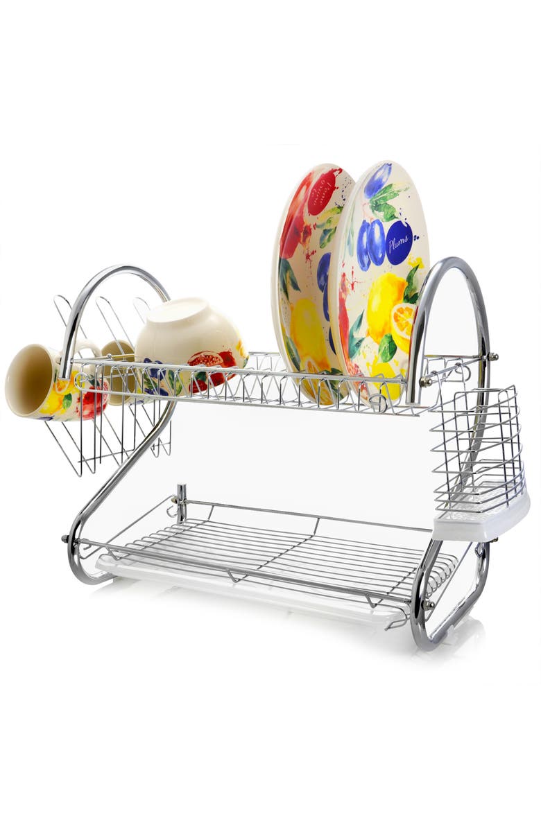 Better Chef 23-Inch Chrome Dish Rack, Alternate, color, Silver