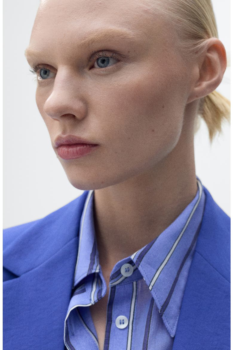 Structured Suit Jacket, Alternate, color, BLUE