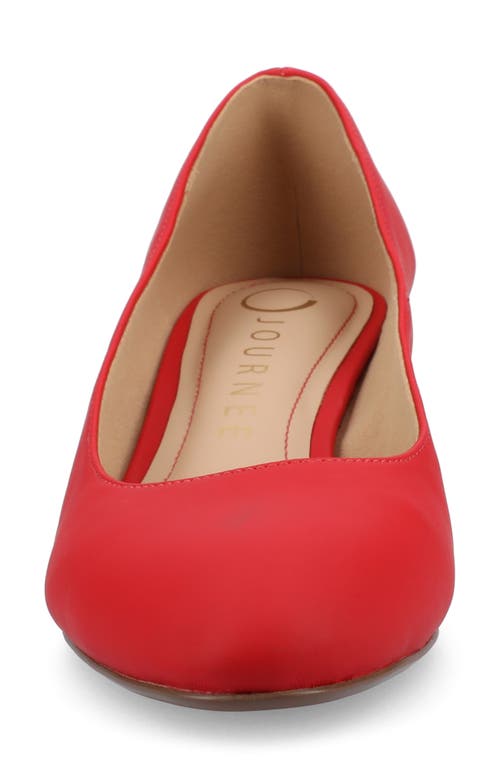 Journee Collection Journee Womens Saarii Wide Width Pumps In Red