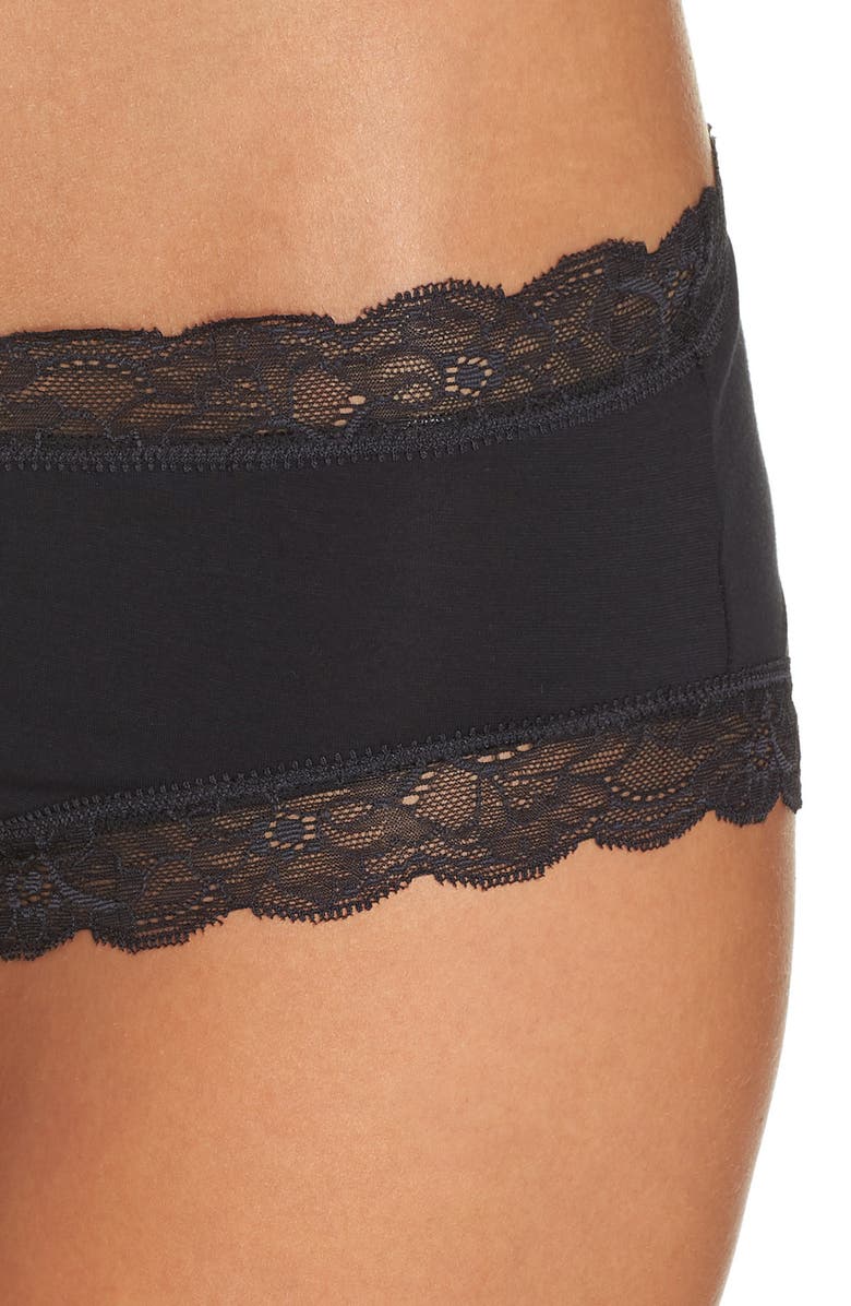 Hanro Cotton Lace Hipster Briefs, Alternate, color,