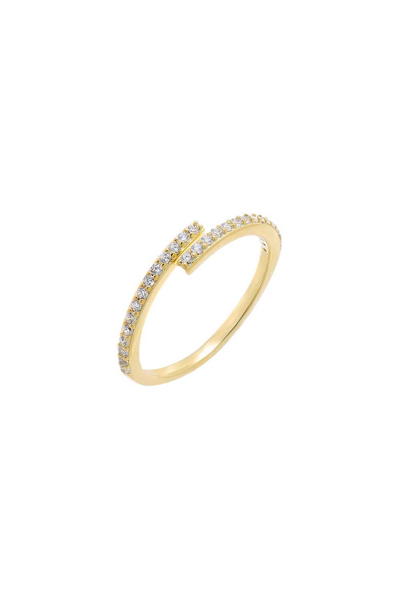 Pavé Thin Wrap Ring, Main, color, Gold