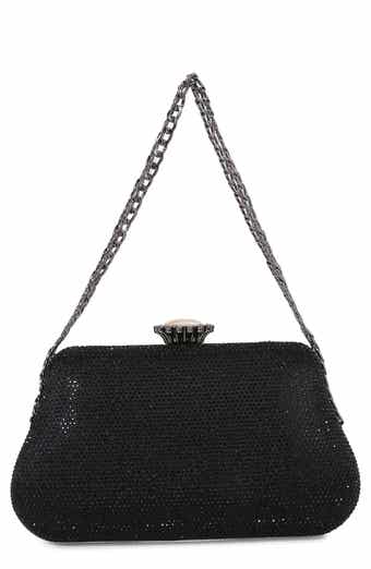 BERNESS Rhinestone Frame Handbag