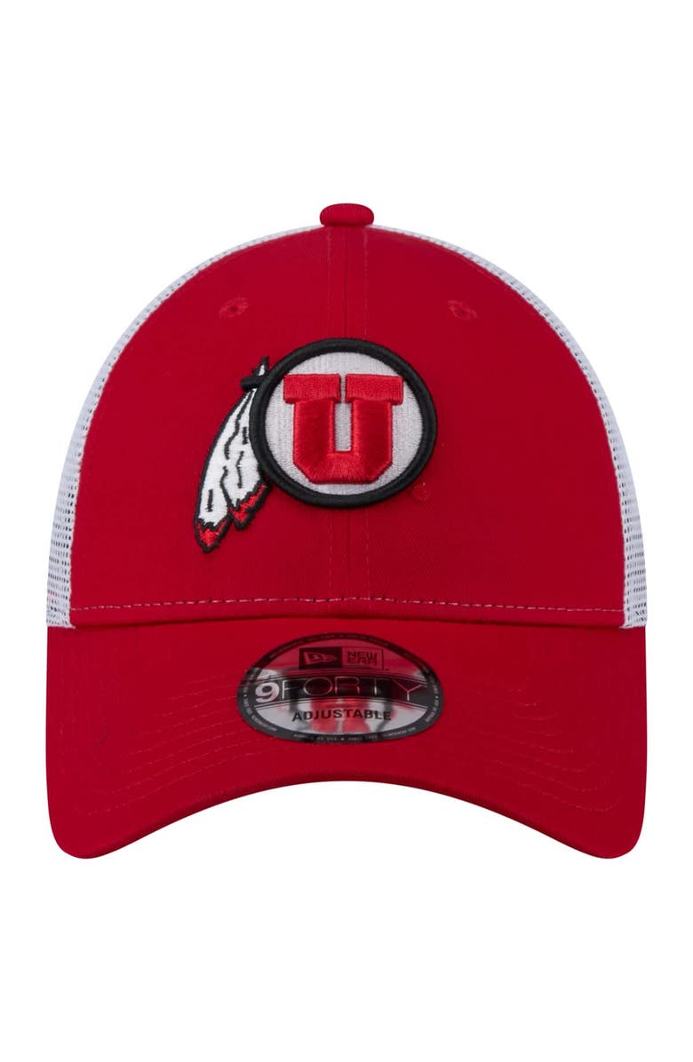 New Era Men's New Era Red Utah Utes Trucker 9FORTY Adjustable Hat, Alternate, color, Red