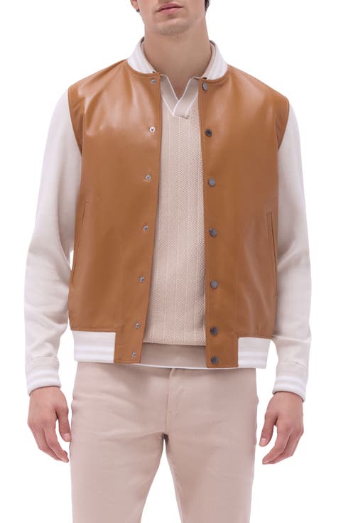 Leather Knit Hybrid Jacket