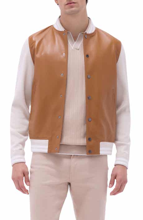 Leather Knit Hybrid Jacket