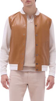 Bugatchi Leather Knit Hybrid Jacket