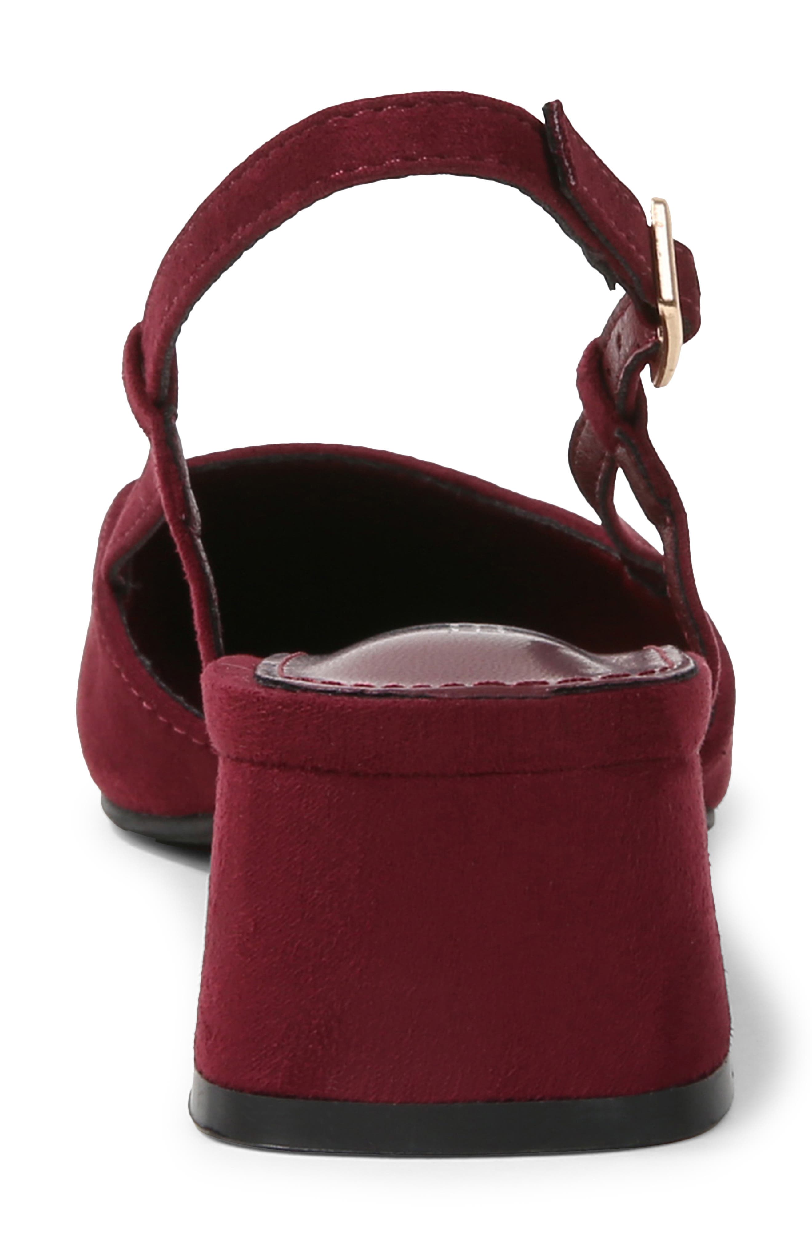 Slingback Block Heel Pump, Alternate, color, WINE