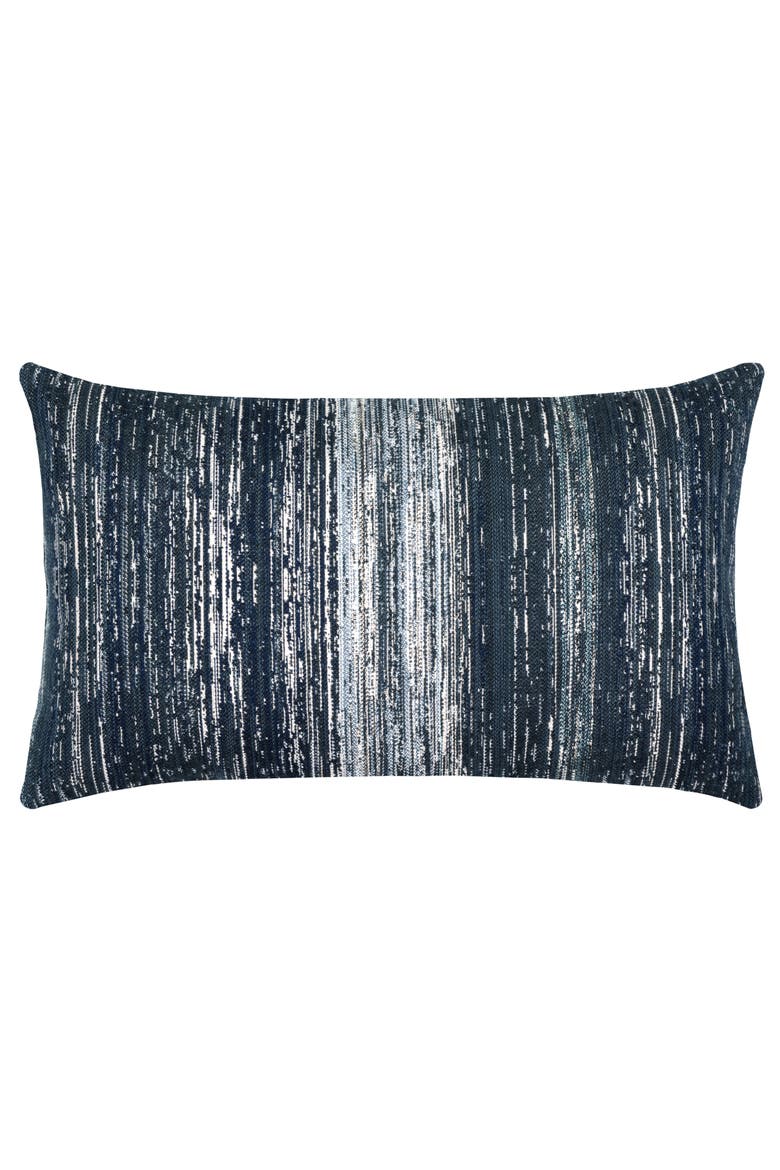 Textured Indoor & Outdoor Woven Accent Pillow, Alternate, color, Indigo