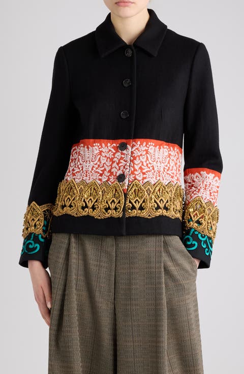 Bettsy Embroidered Wool Jacket
